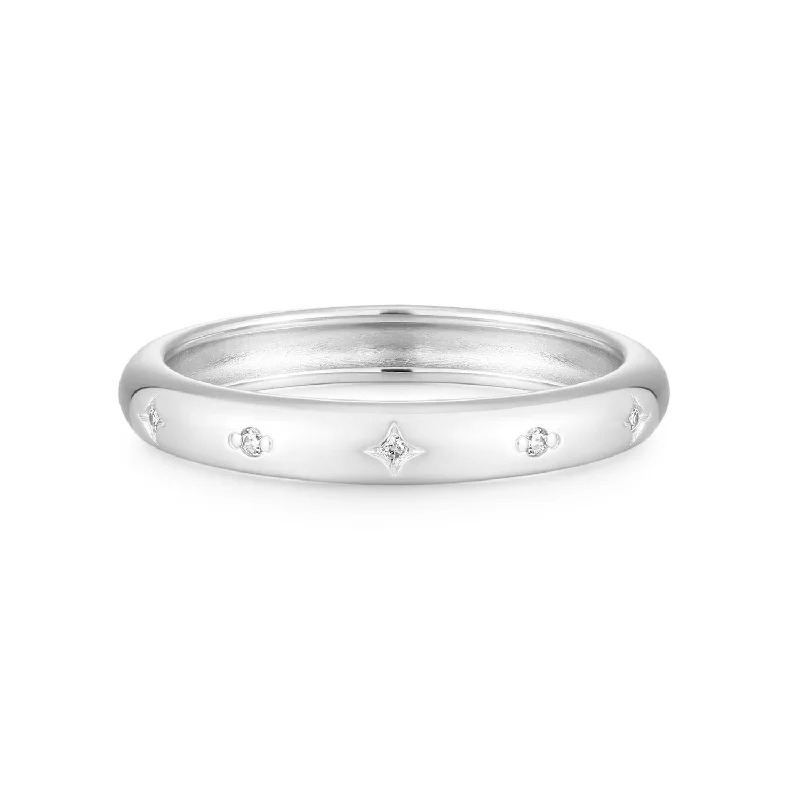 Rhodium Plated Sterling Silver