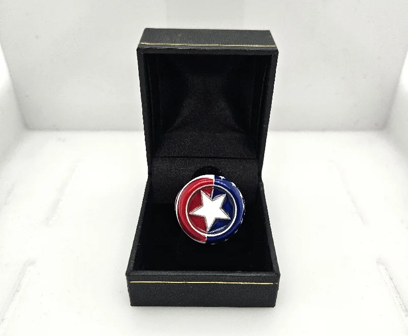 American Pride Flag 14K Gold Men's Ring