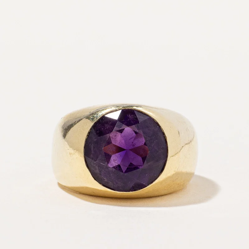 Amethyst Cocktail Ring | 3.40ct | SZ 4.5 |