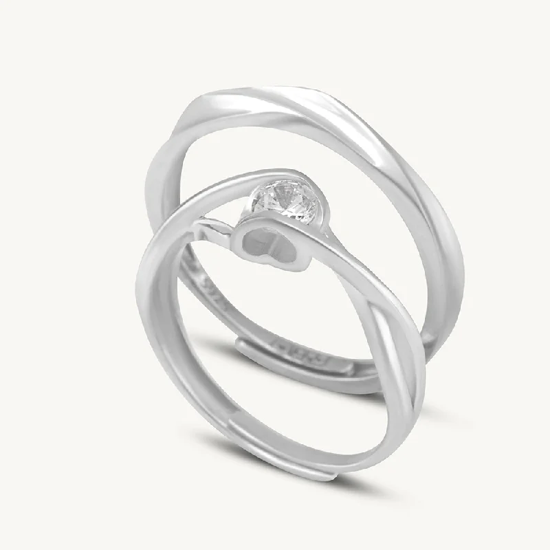 Beyond Infinity Couple Rings- 925 Silver