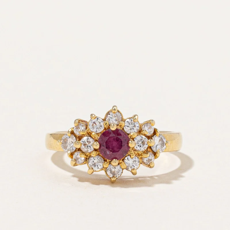 Diamond & Ruby Ring | 0.50ctw, 0.30ct | SZ 5 |