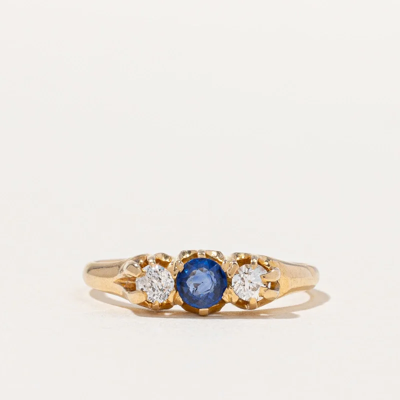 Diamond & Sapphire Ring | 0.36ctw, 0.20ct | SZ 5.75 |