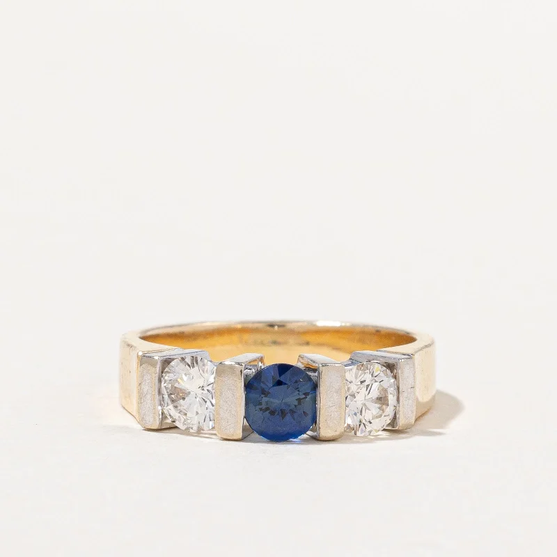 Diamond & Sapphire Ring | 0.52ctw, 0.36ct | SZ 4.75 |