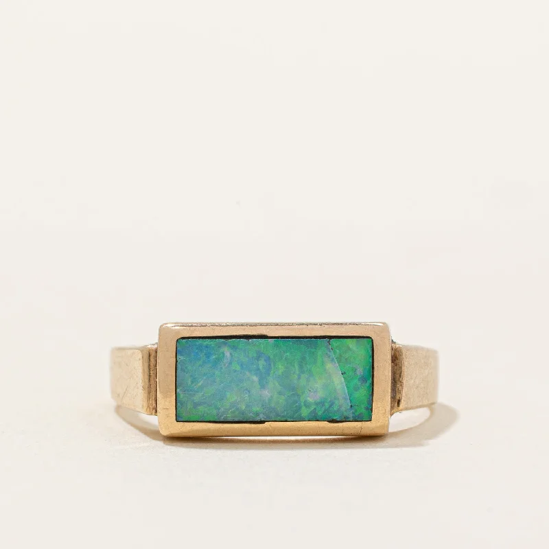 Opal Inlay Ring | 0.60ct | SZ 7 |