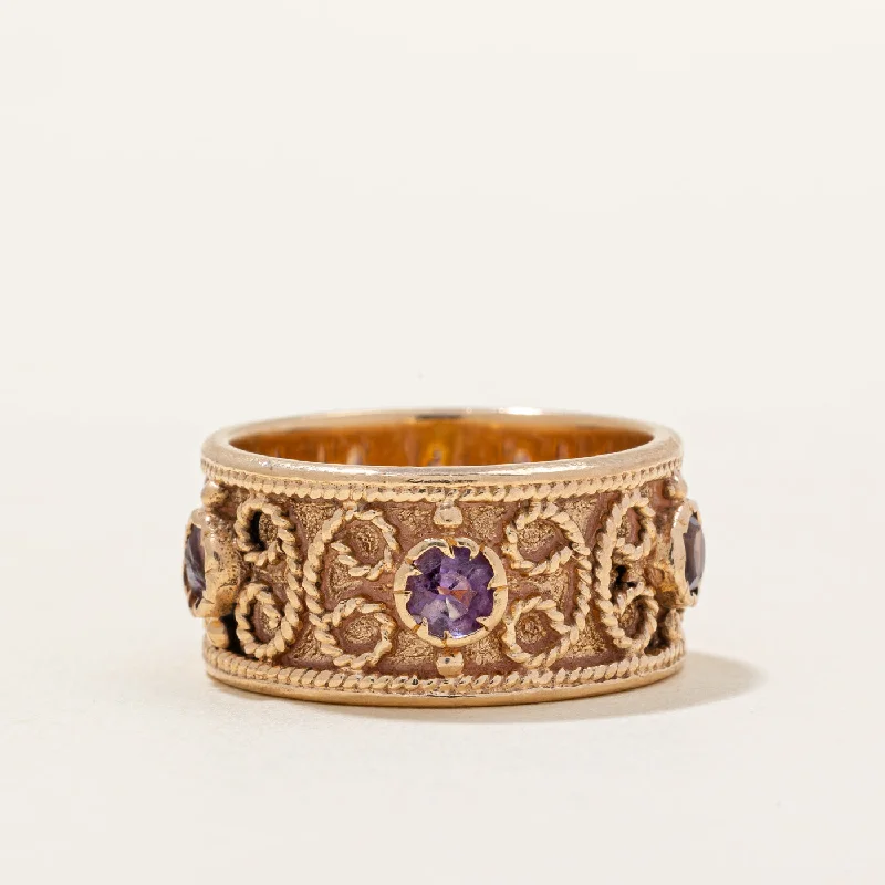 Ornate Amethyst Ring | 1.00ctw | SZ 6.75 |