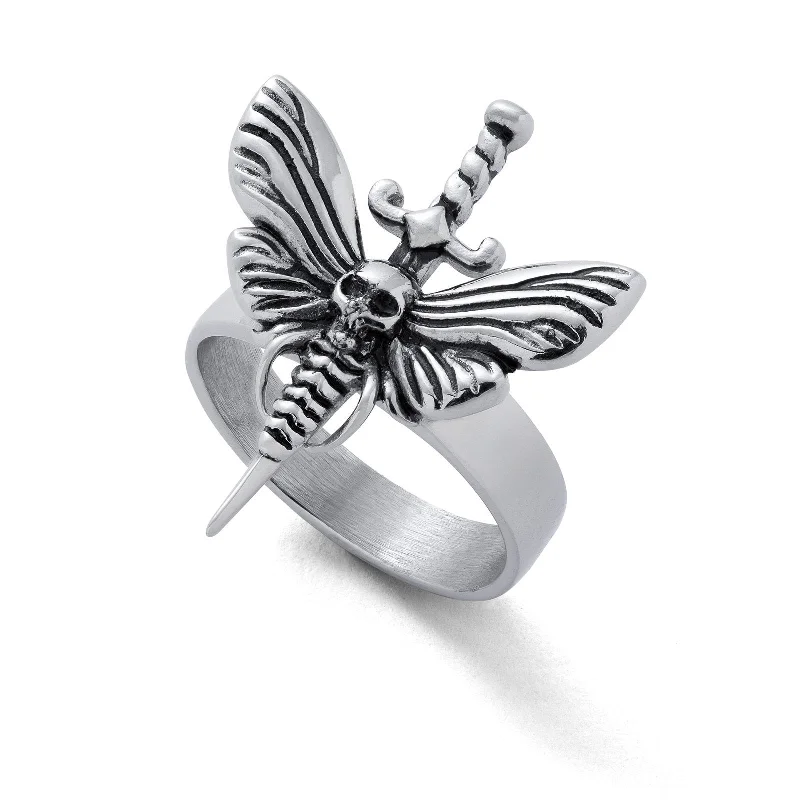 Death's Head Moth Ring