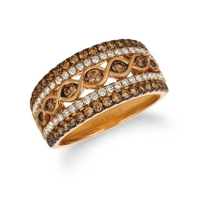 Strawberry Gold Le Vian Chocolate Diamond Ring