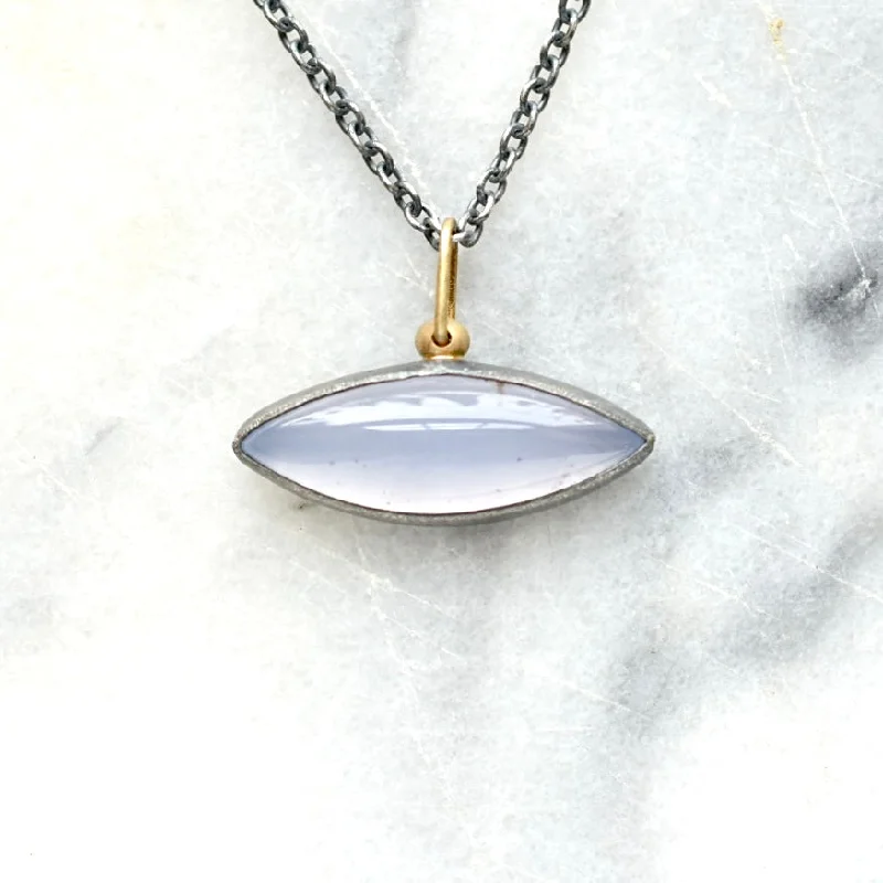 Blue Chalcedony Necklace