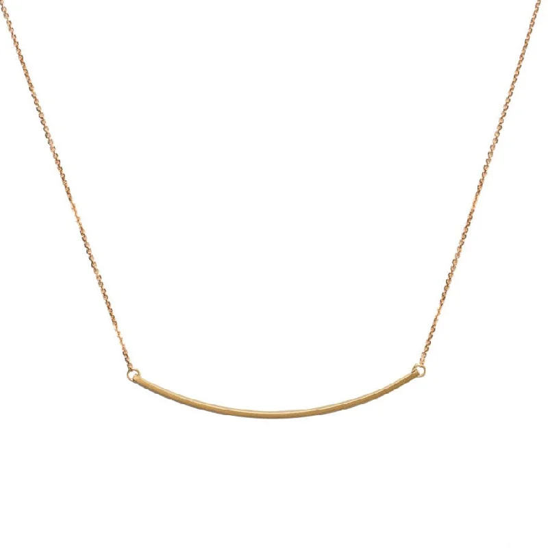 <!--NK769-->curved slinky bar necklace