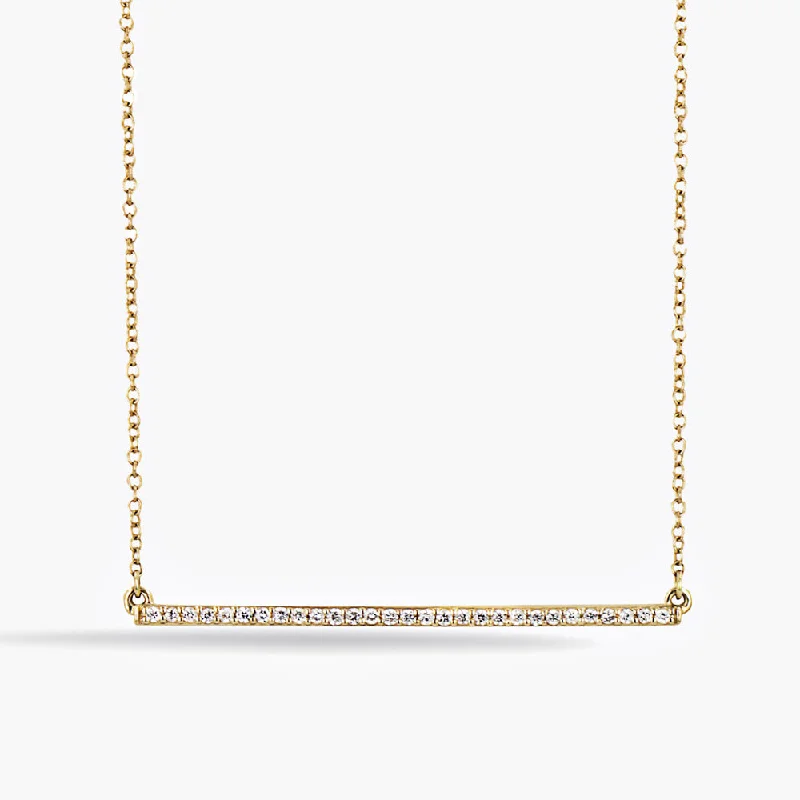 Diamond Bar Necklace (RTS) 0.50ctw