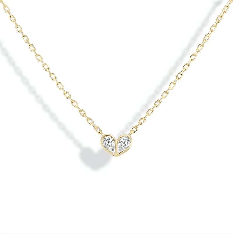 Sweetheart Necklace Diamond & Diamond