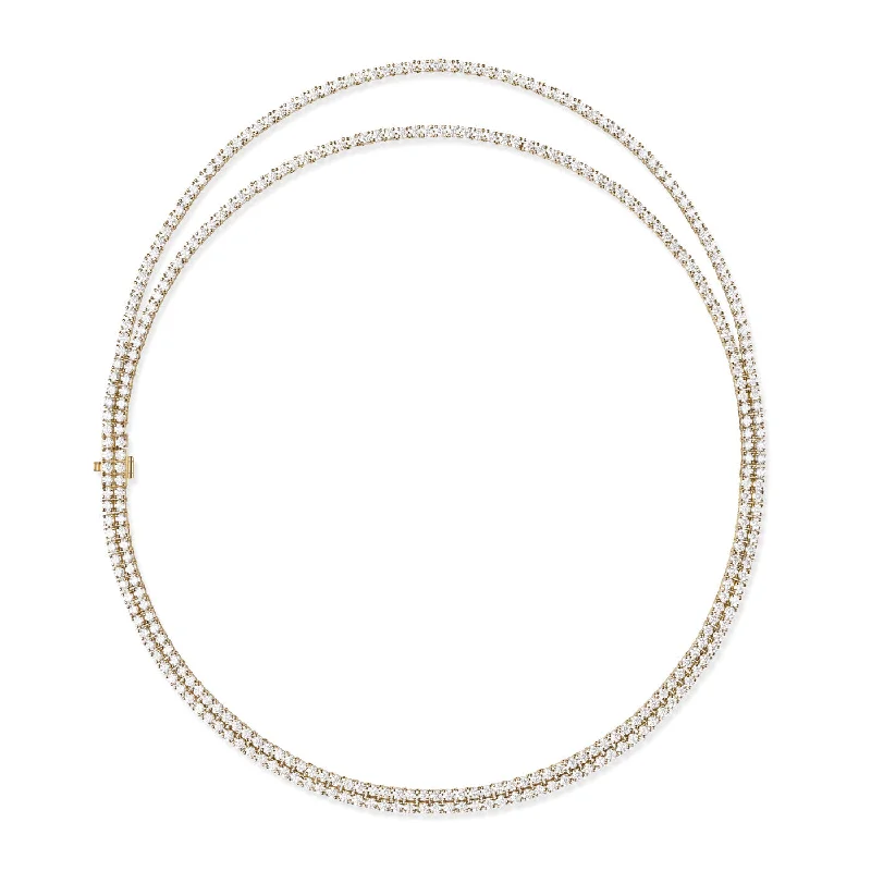 LENOX TENNIS NECKLACE DOUBLE DRAPED