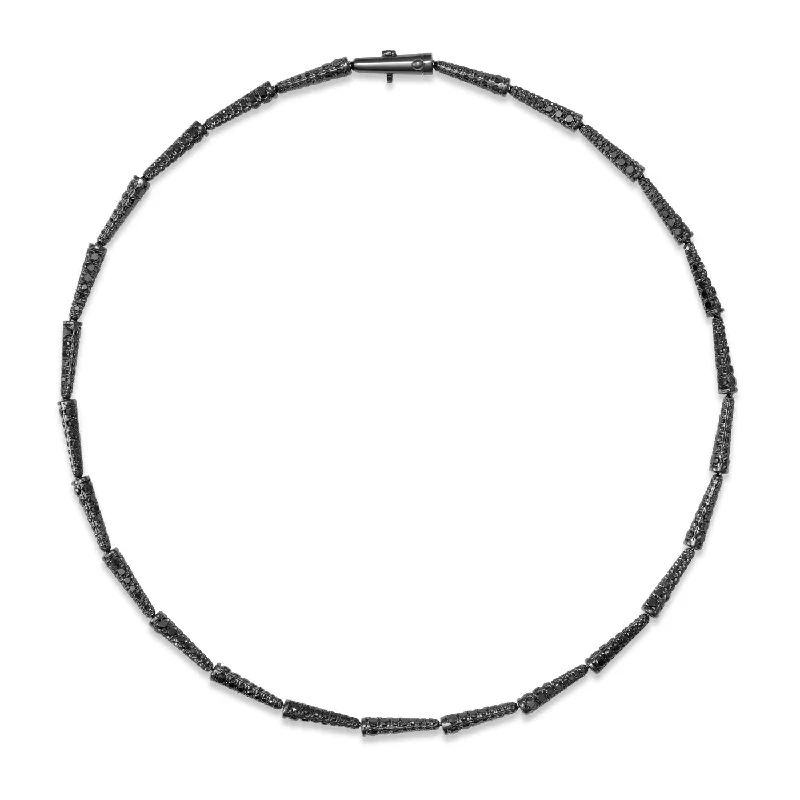 LOLA LINKED NECKLACE (Black Diamond)