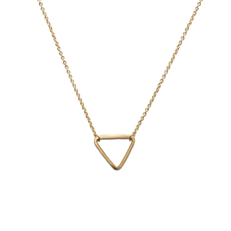 <!--NK882-->mini triangle necklace