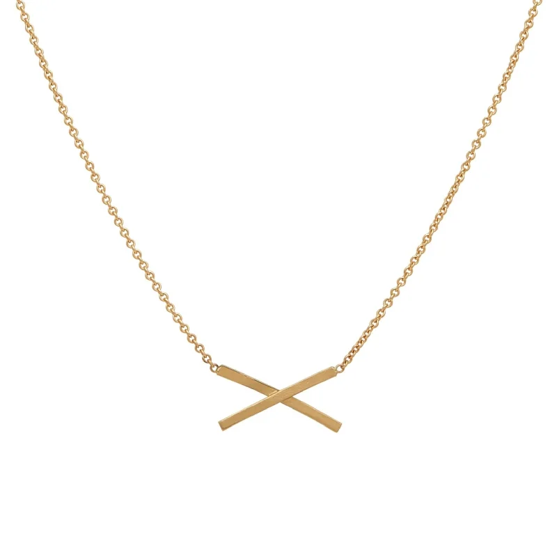 <!--NK876-->mini x necklace