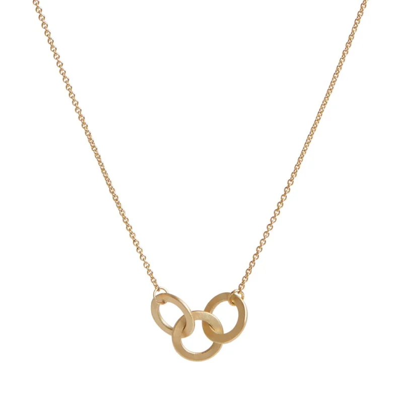 <!--NK623--> three love knots necklace