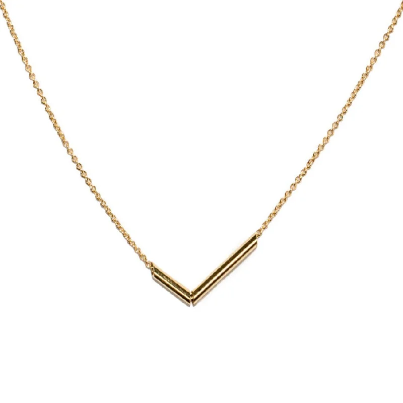 <!--NK952-->chopped tubular mirror necklace