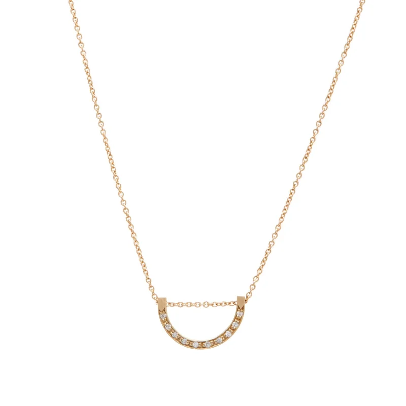 <!--NK995-->pavé bend necklace