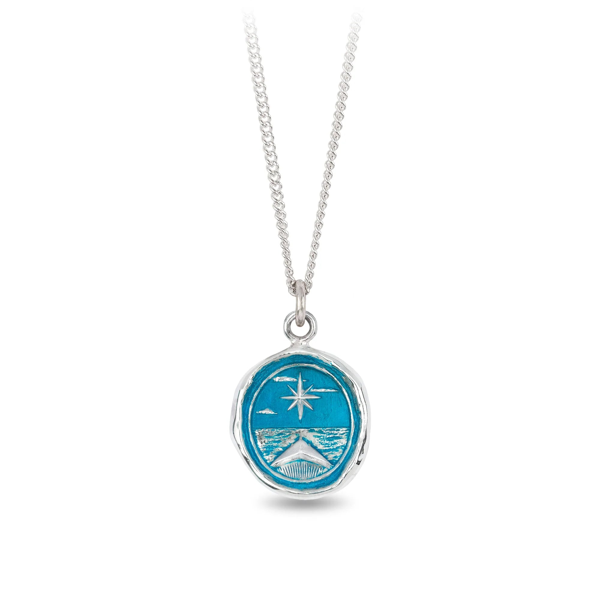 North Star Capri Blue True Colors Talisman Necklace