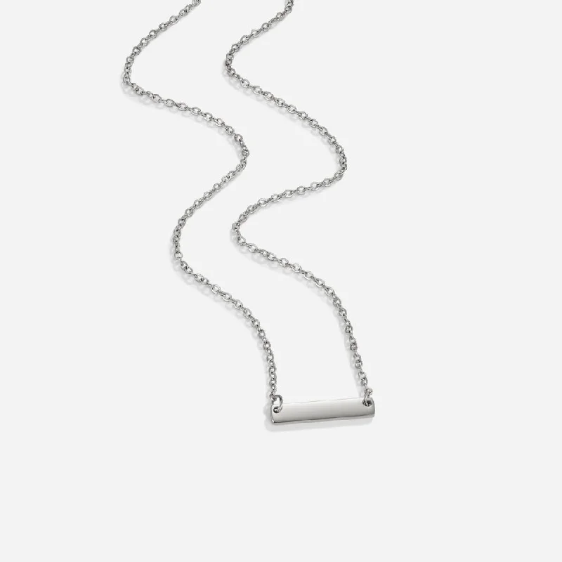 Rina Silver Bar Necklace