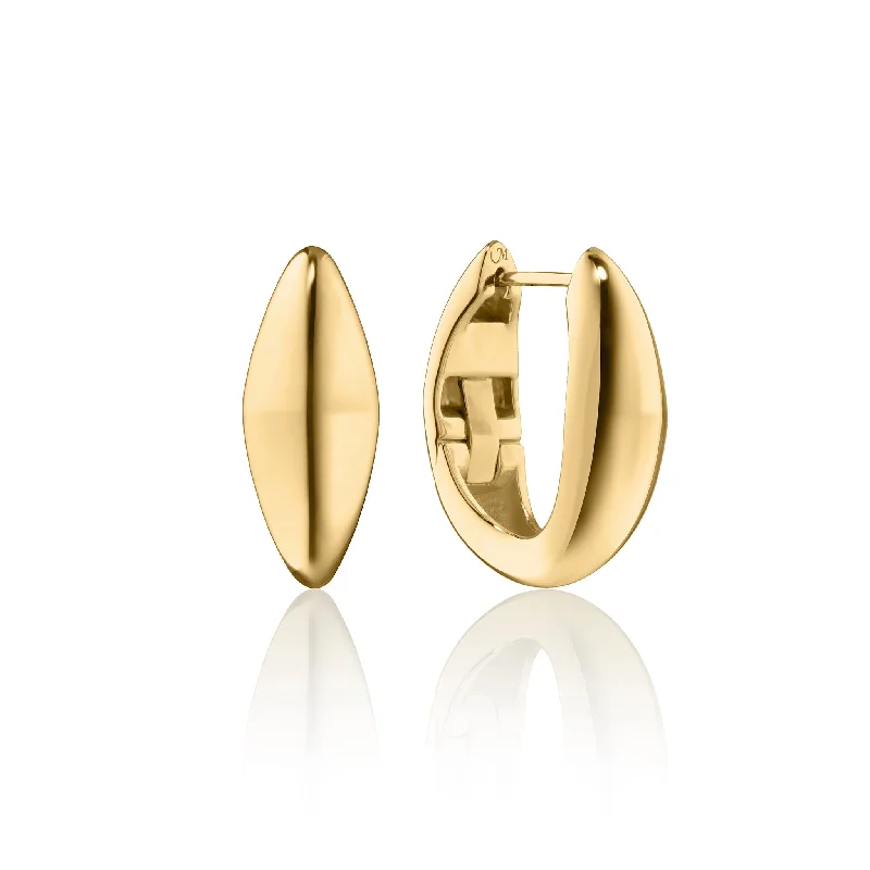 18K Gold Large "Points North" Earring