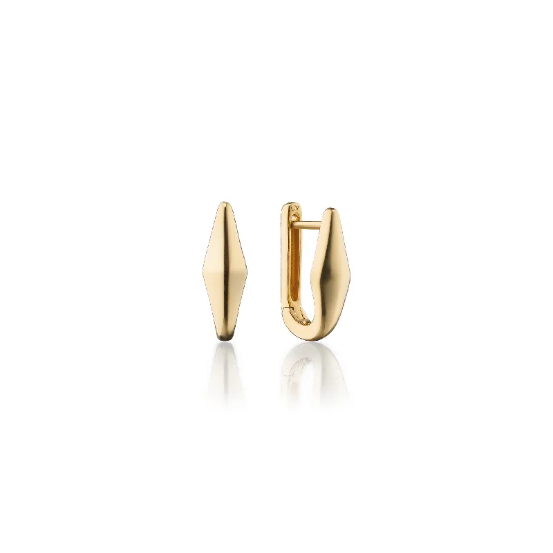 18K Gold "Points North" Earring