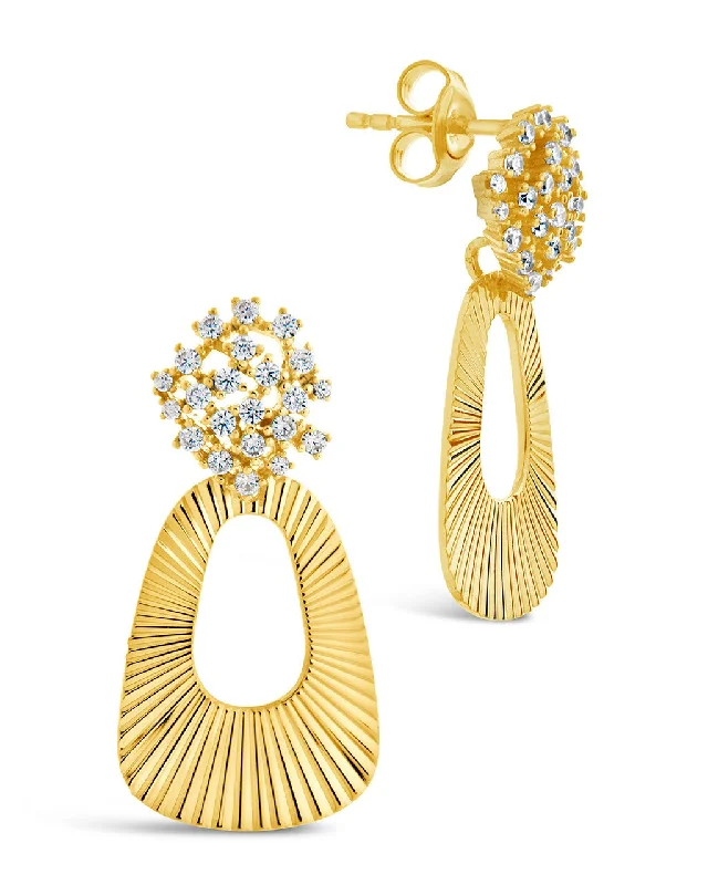 Ariana CZ Statement Drop Earrings