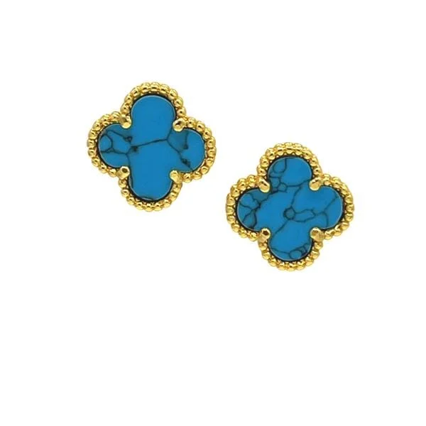 Clover Stud: Turquoise (EGP478TQ)