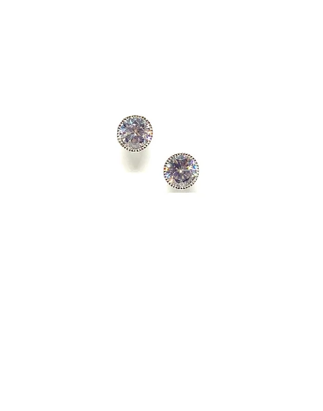 CZ Bezel Stud: 6mm: (ESP465/6)