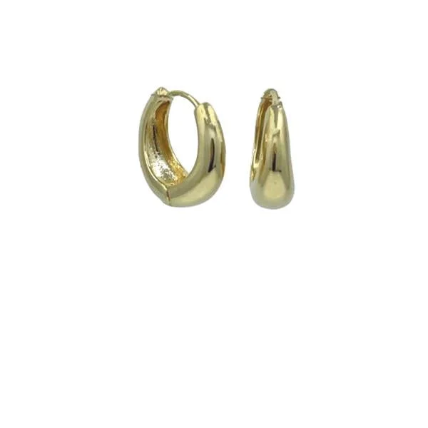 Hoop: Simple Gold Plated: Available in Small & Medium  Sizes (EGH408/__)