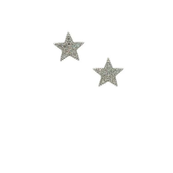 Pave Star Stud: Sterling (ESP45STR)