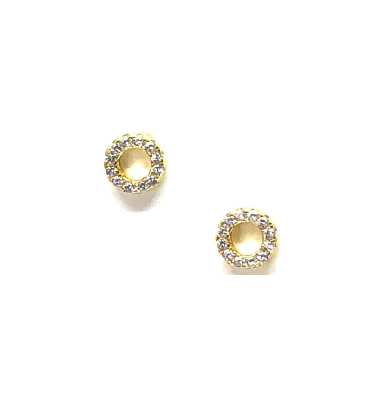 Small Open Circle Stud: Gold Vermeil (EGP4605/S)