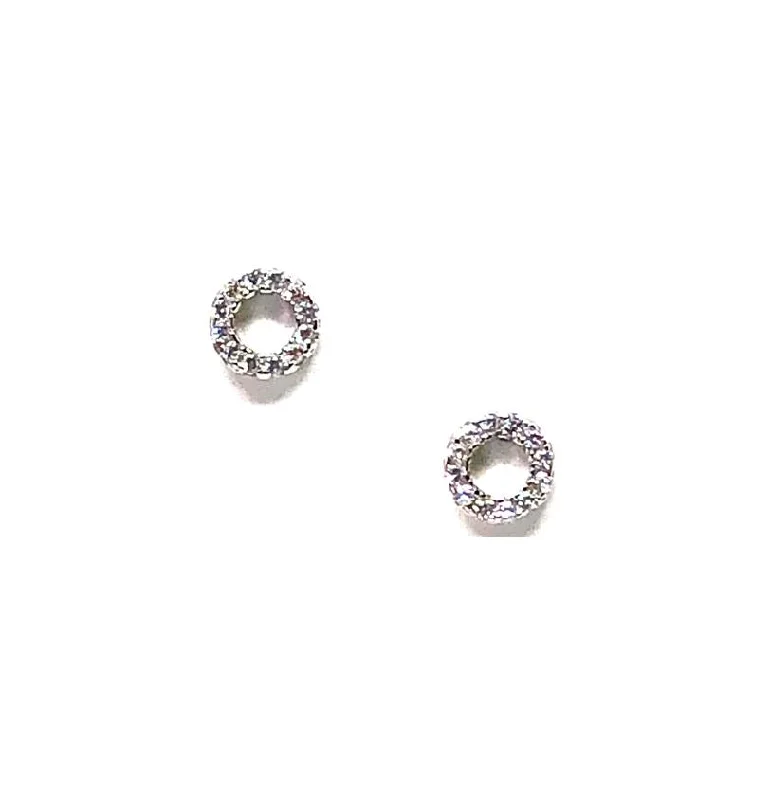 Small Open Circle Stud: Sterling Silver (EP4605/S)