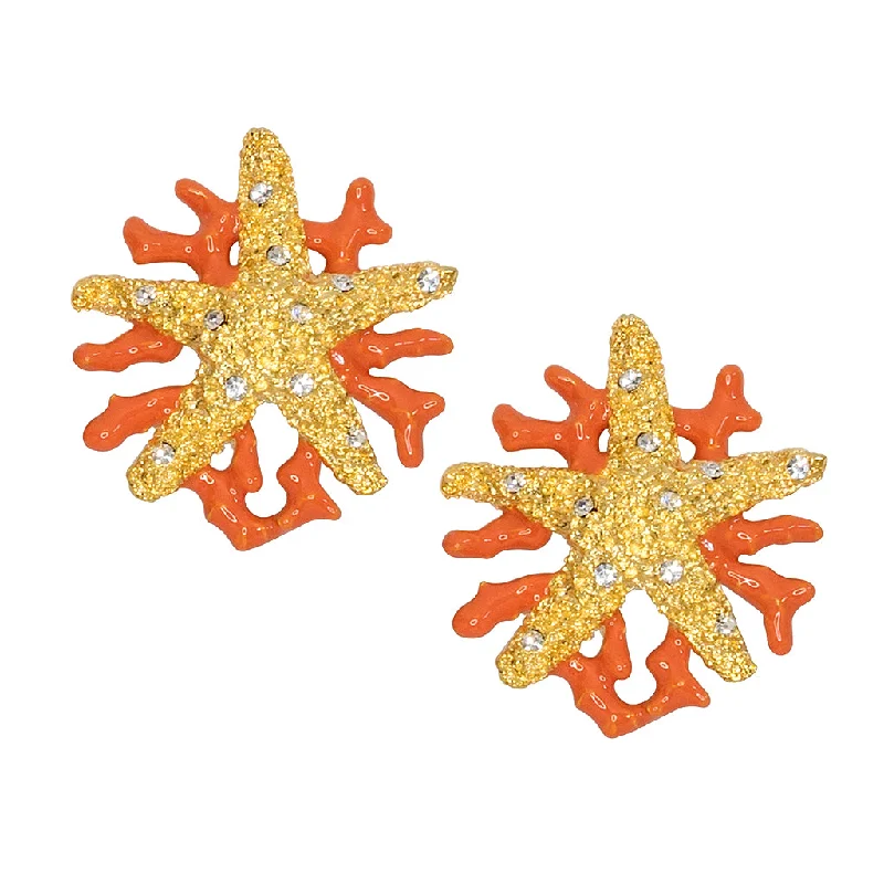 Starfish Clip Earrings