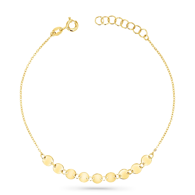 Round Disc Strand Bracelet