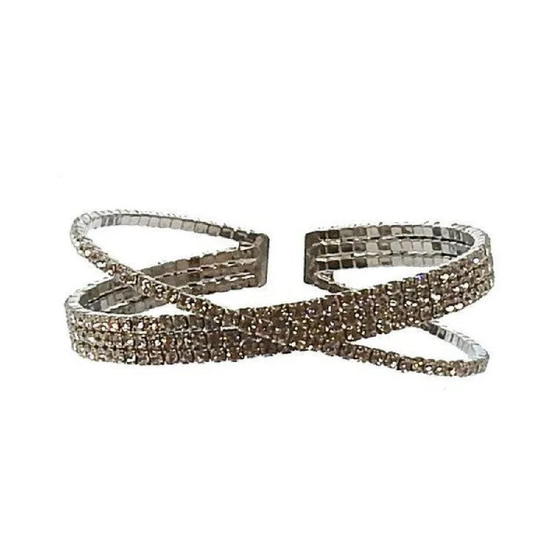 4 Row Crystal Cuff