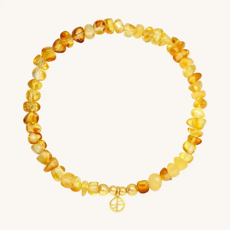 Abundance Amber Stone Bracelet