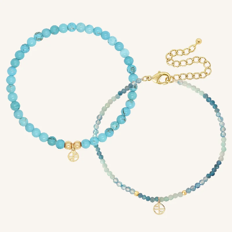 Blue Bracelet Duo