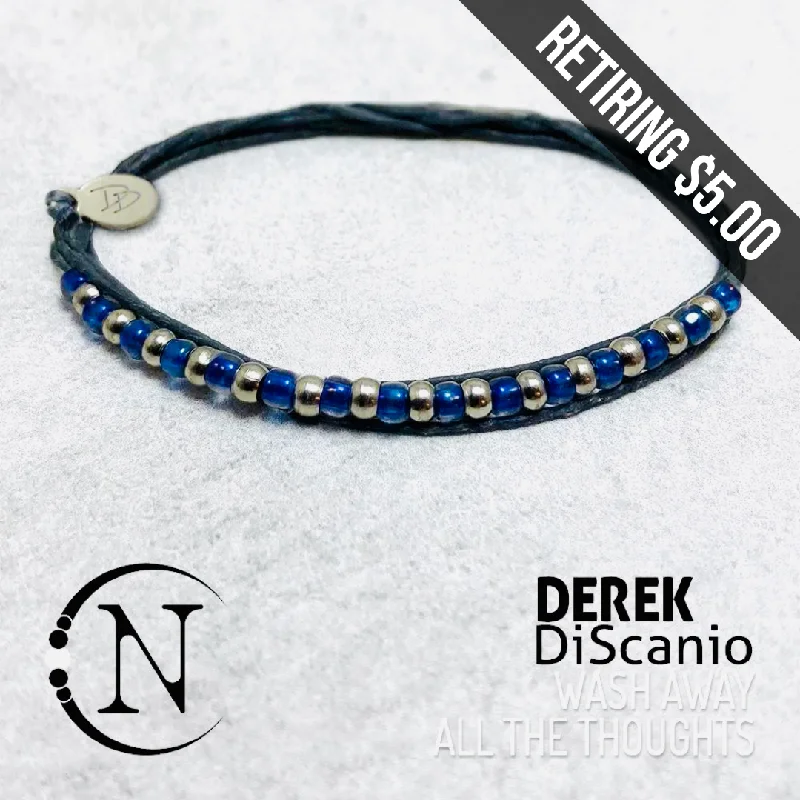 Blue ~ Wash Away All the Thoughts NTIO Bracelet by Derek Discanio - RETIRING