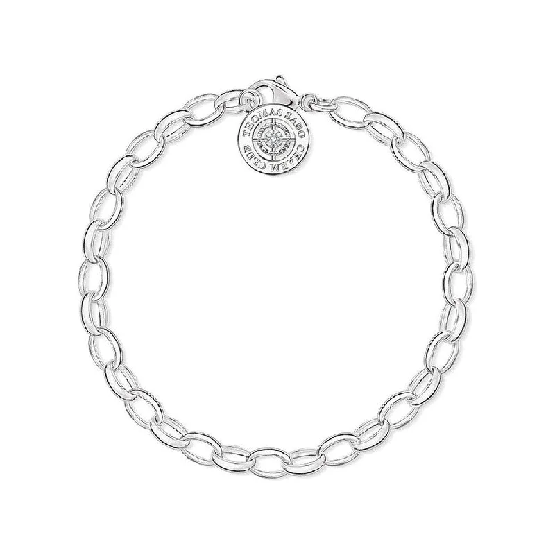 Charm Bracelet with Diamond Clasp