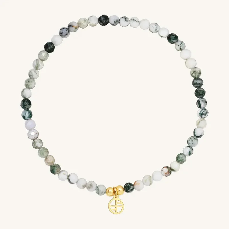 Corinna Tree Agate Stone Bracelet