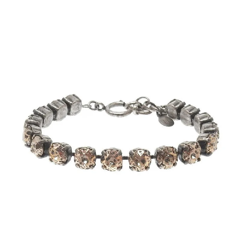 Crystal Tennis Bracelet Iridescent Blush