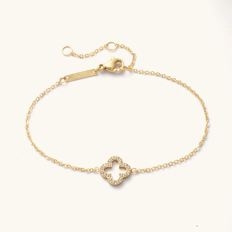 Pavé Clover Bracelet