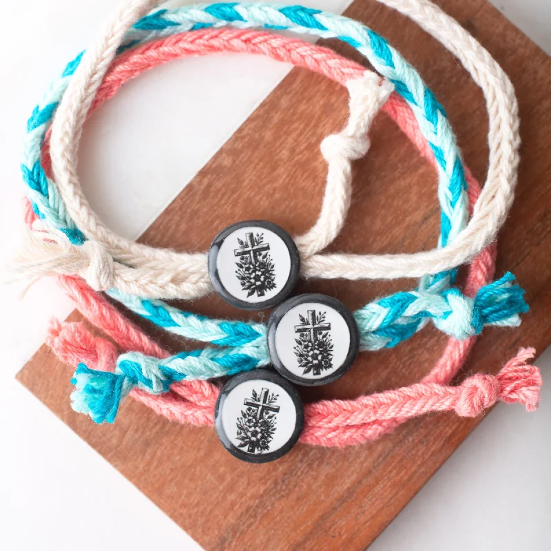 Daily Bible Verse Beacon Bracelet - Hand-woven Cord