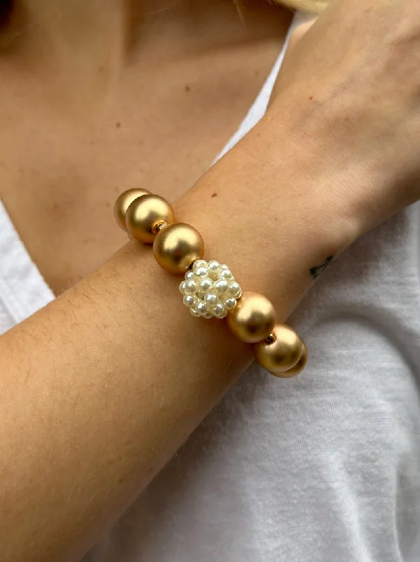 Ken Bracelet - Gold Pearl