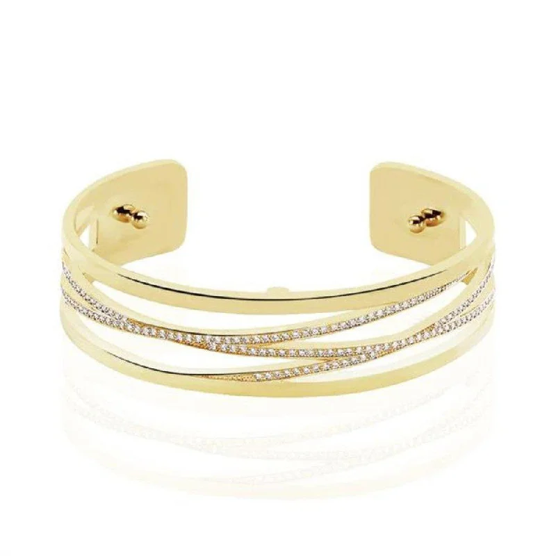 Liens Precious 14mm Cuff in Gold