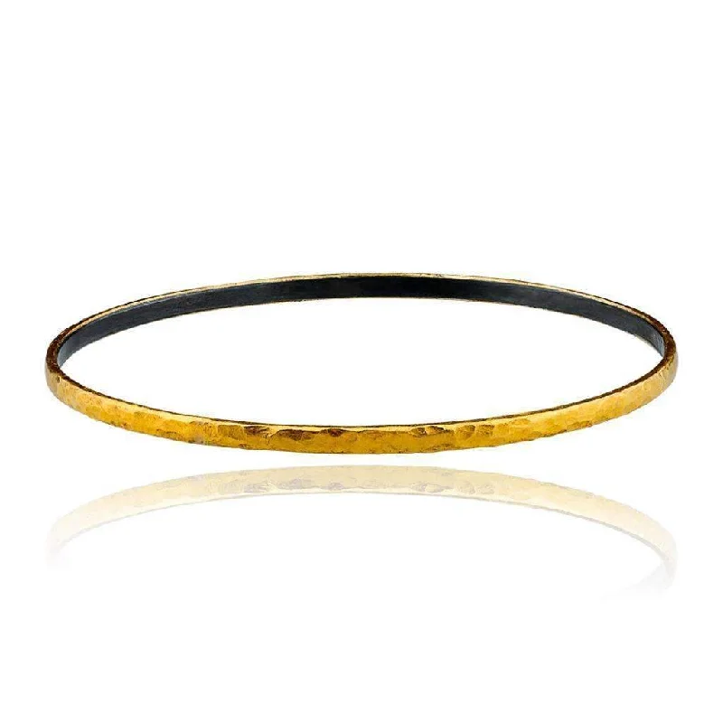 Lika Behar Yellow Gold & Oxidized Silver Fusion Bangle