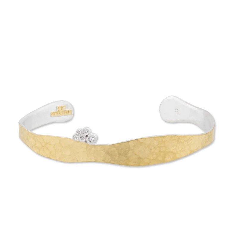 Lika Behar Yellow Gold & Sterling Silver Diamond Cuff