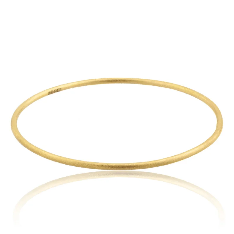 Lika Behar Yellow Gold 2mm Thin Bangle Bracelet