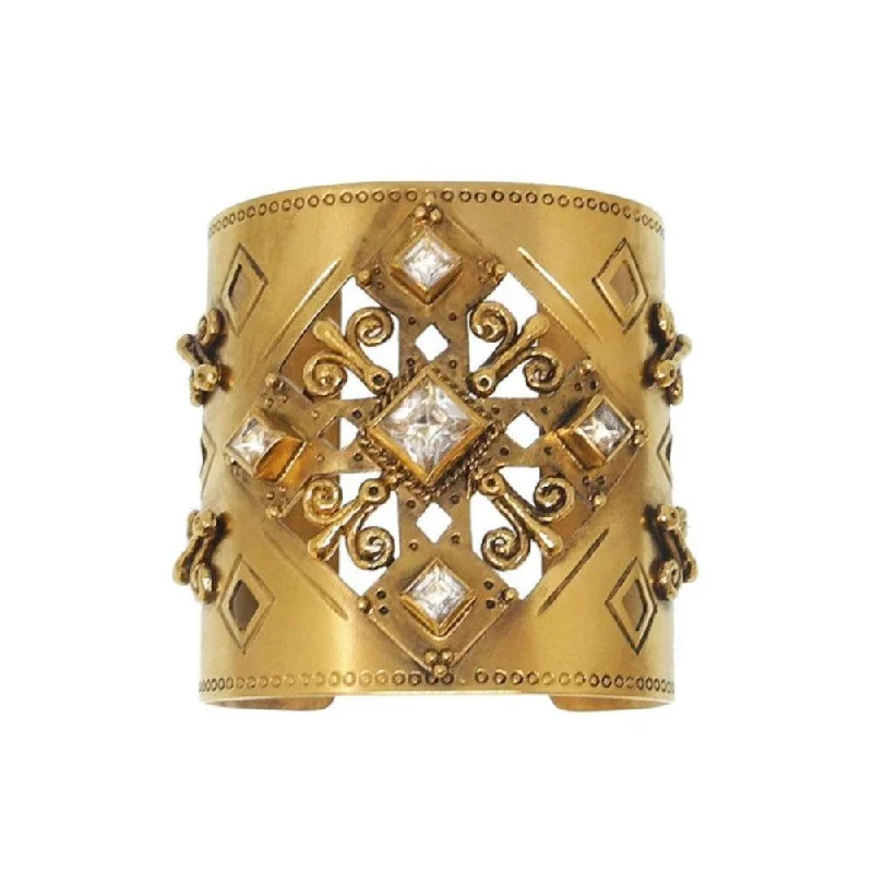 Paloma Cross Cuff Gold